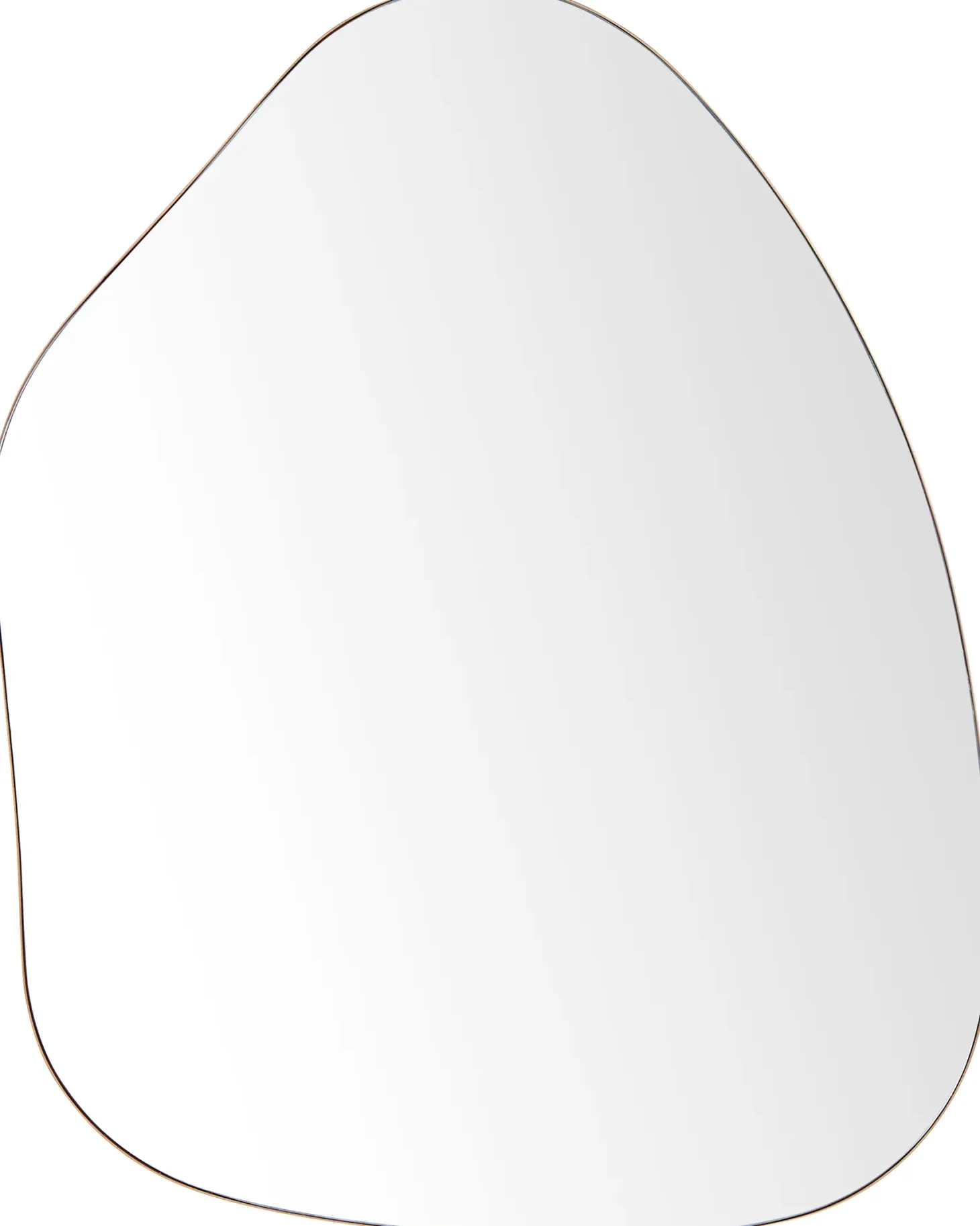 Lustro ścienne PUTEAUX 70 cm 92 cm Metal Złoty