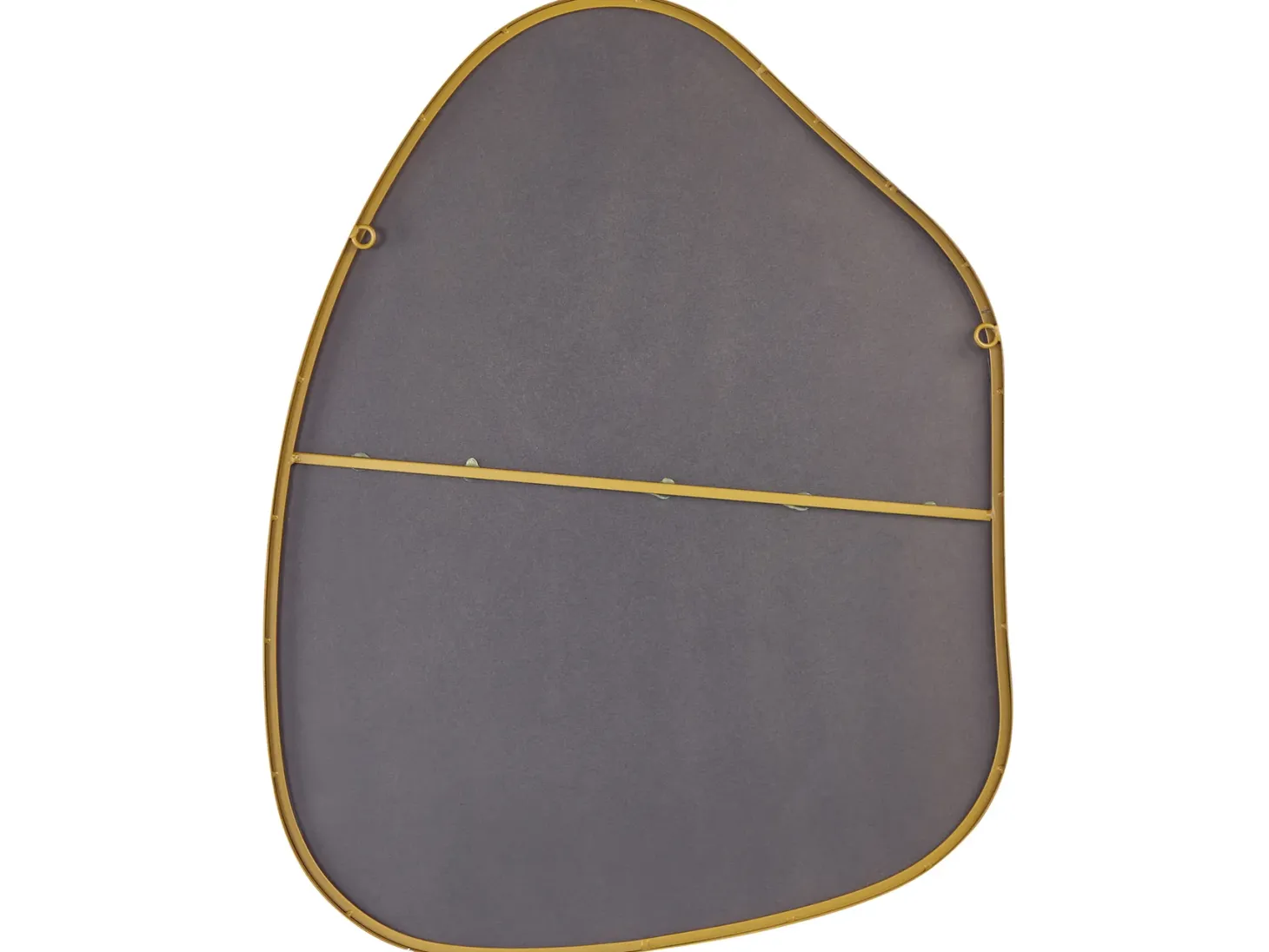 Lustro ścienne PUTEAUX 70 cm 92 cm Metal Złoty