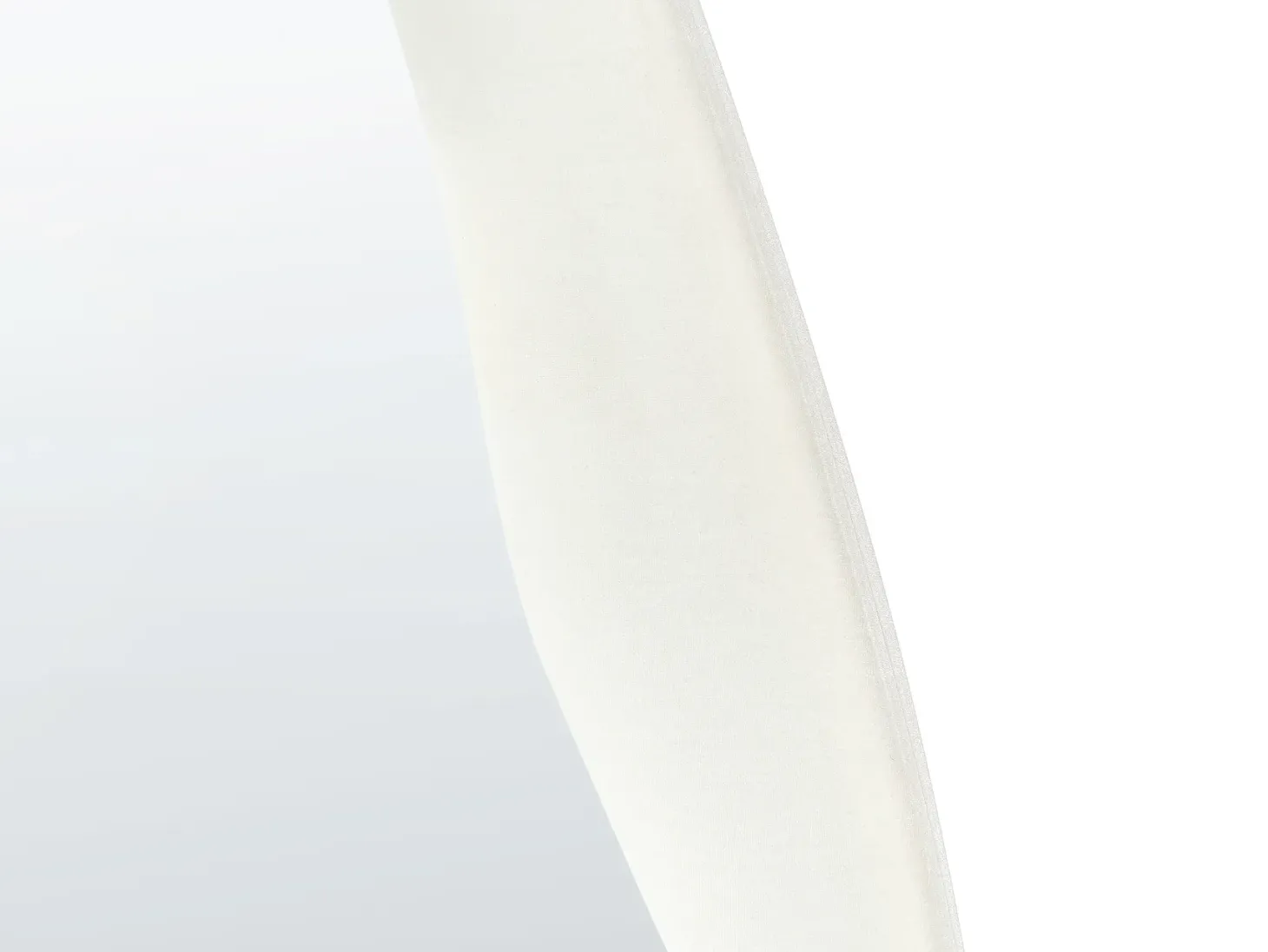 Lustro ścienne REIGNY 57 cm 160 cm Welur Biały