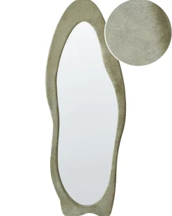 Lustro ścienne REIGNY 57 cm 160 cm Welur Oliwkowy