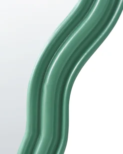 Lustro ścienne ROCLES 68 cm 160 cm Ciemnozielony