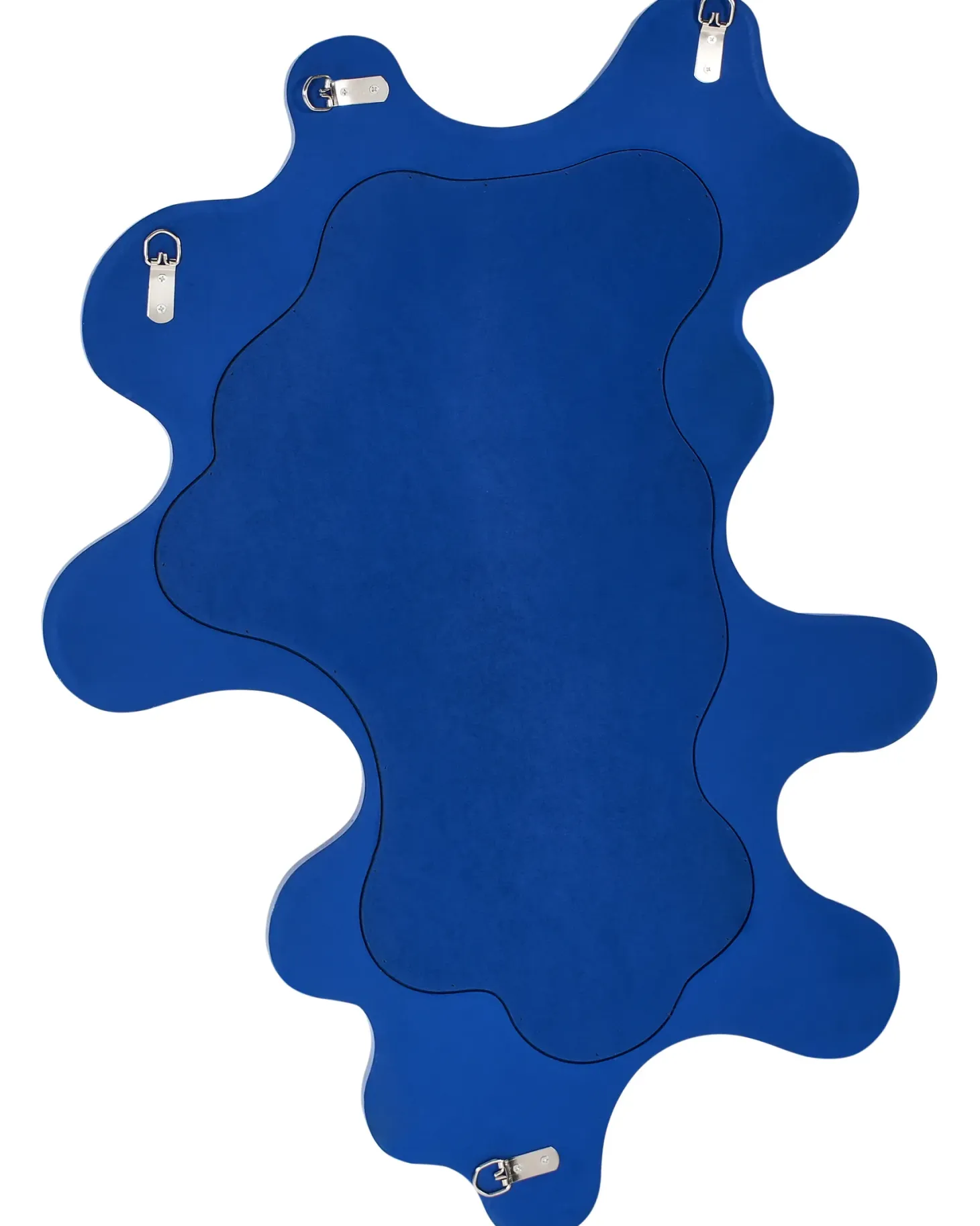 Lustro ścienne ROSCOFF 59 cm 80 cm Niebieski