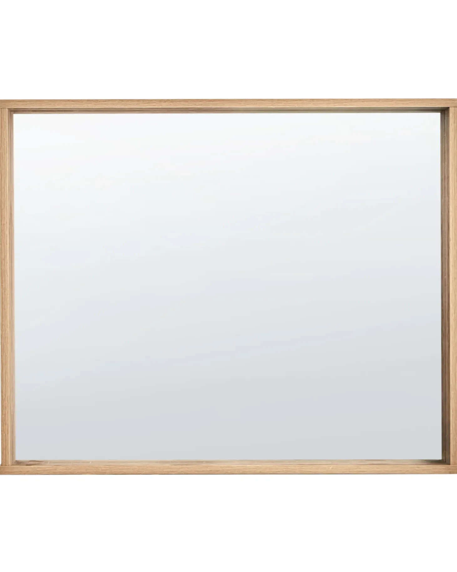Lustro ścienne ROSELL 80 cm 65 cm Jasnobrązowy