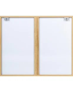 Lustro ścienne ROSELL 80 cm 65 cm Jasnobrązowy