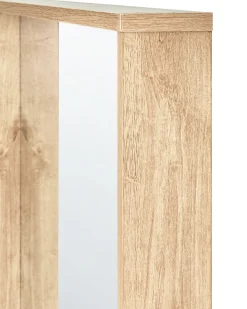 Lustro ścienne ROSELL 80 cm 65 cm Jasnobrązowy