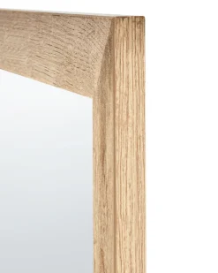 Lustro ścienne ROSELL 60 cm 60 cm Jasnobrązowy