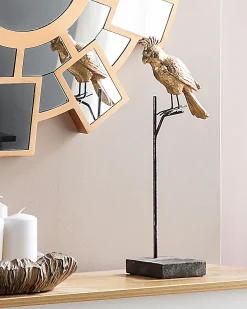 Lustro ścienne ROZEL 80 cm 80 cm Złoty brąz