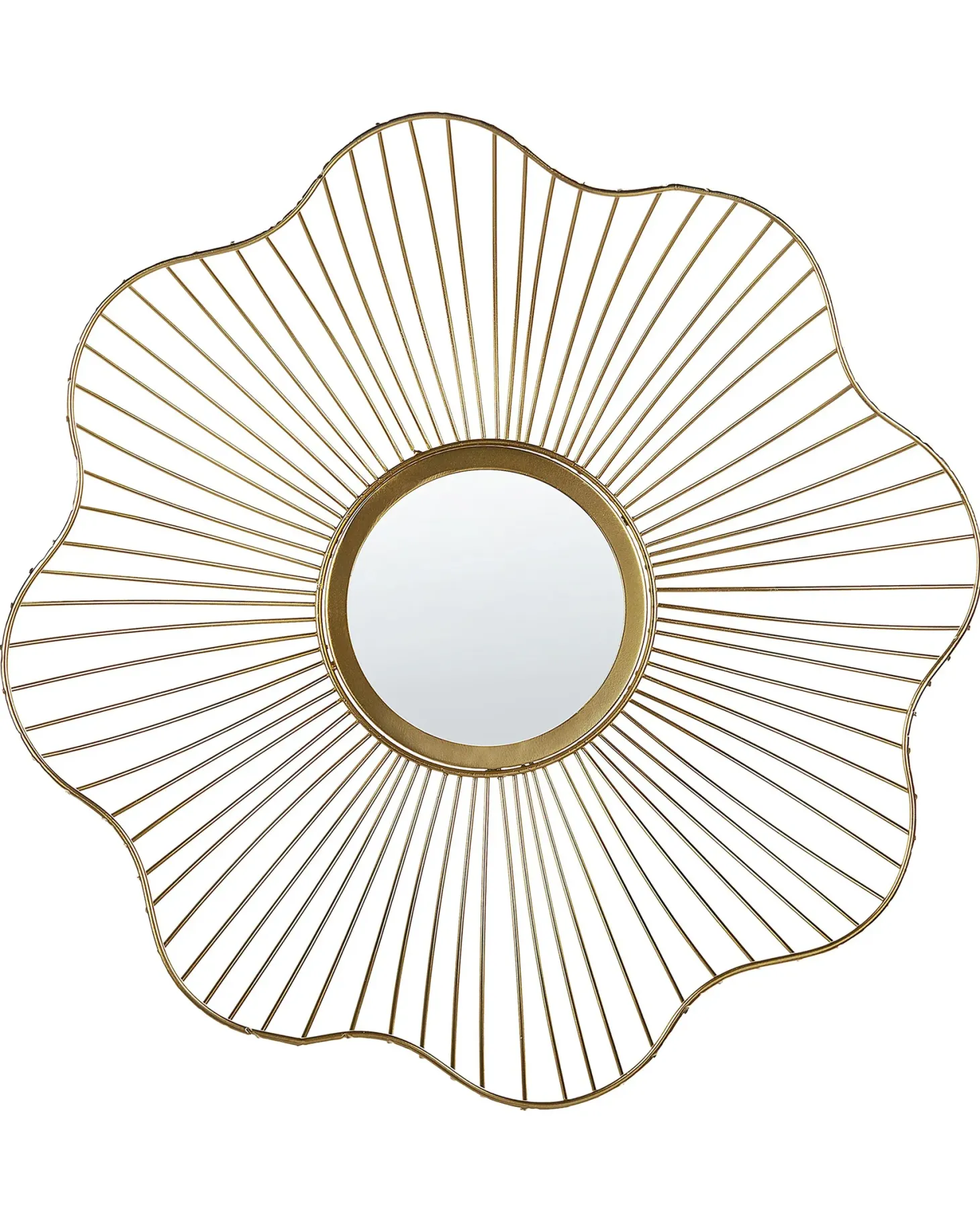 Lustro ścienne SENS 40 cm 40 cm Metal Złoty