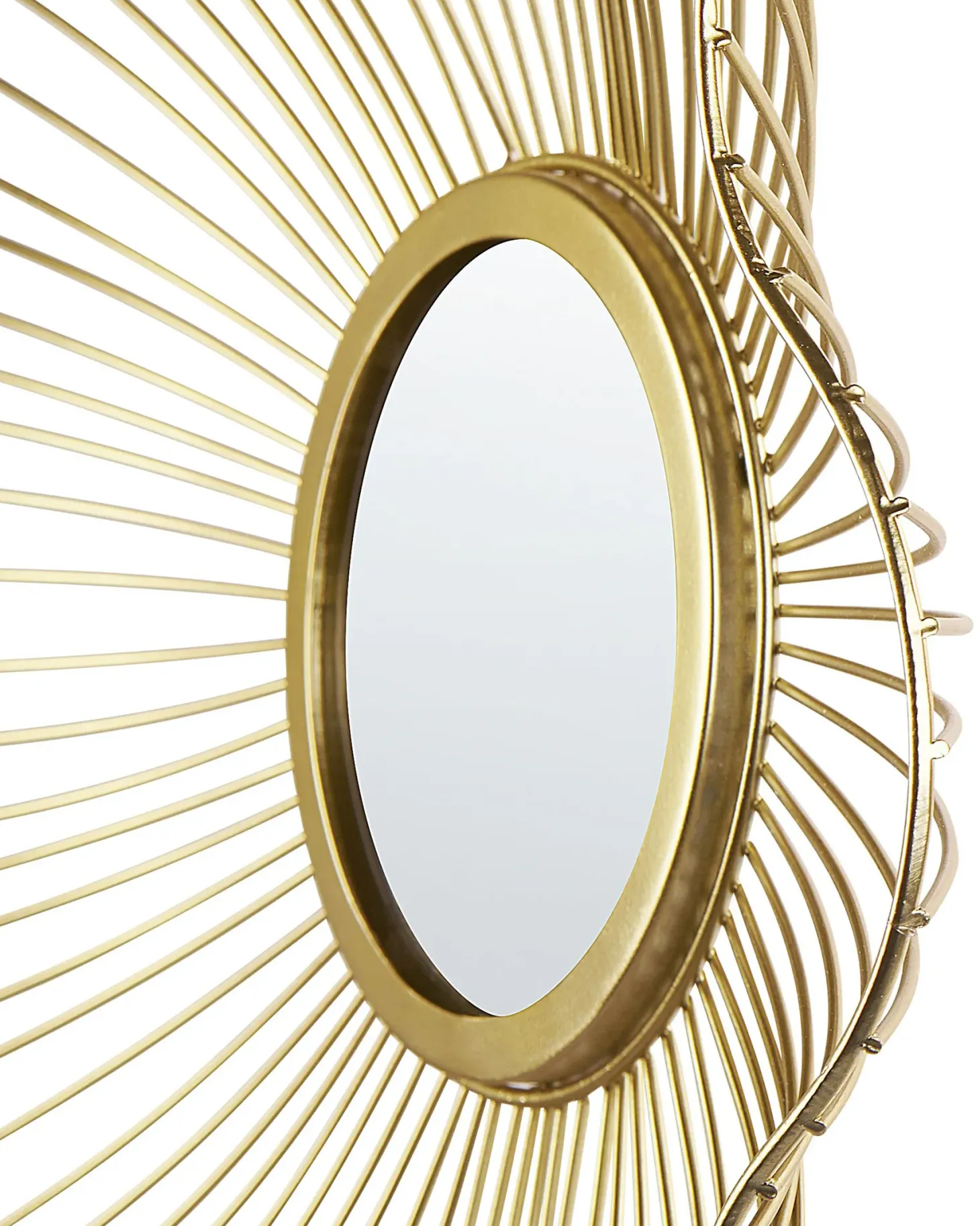 Lustro ścienne SENS 40 cm 40 cm Metal Złoty