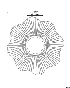 Lustro ścienne SENS 40 cm 40 cm Metal Złoty