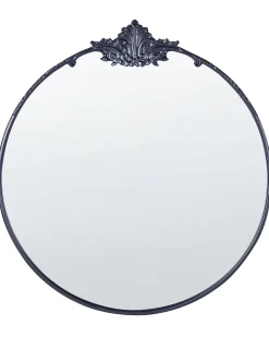 Lustro ścienne SOMMANT 67 cm 76 cm Metal Czarny