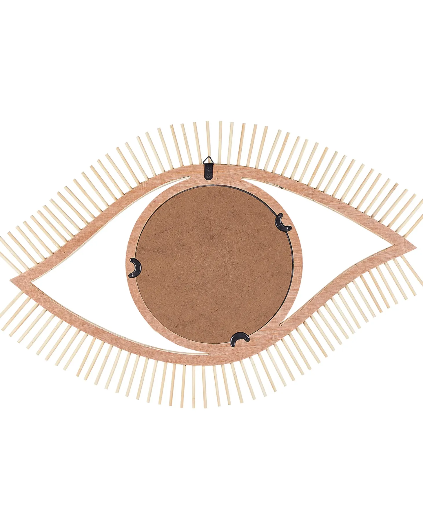 Lustro ścienne SOYOPA 79 cm 48 cm Bambus Naturalny