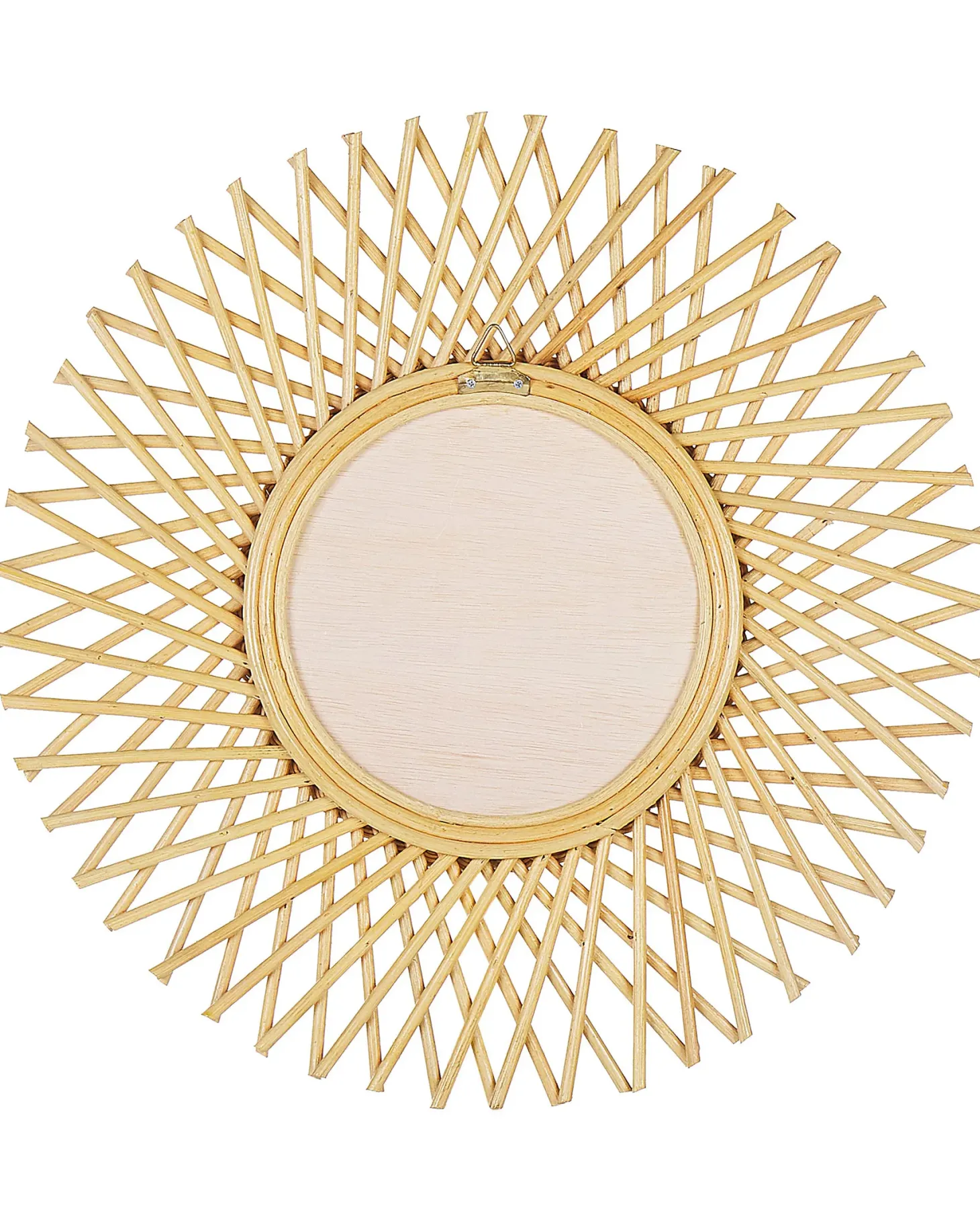 Lustro ścienne TAGOLU 60 cm 60 cm Rattan Naturalny