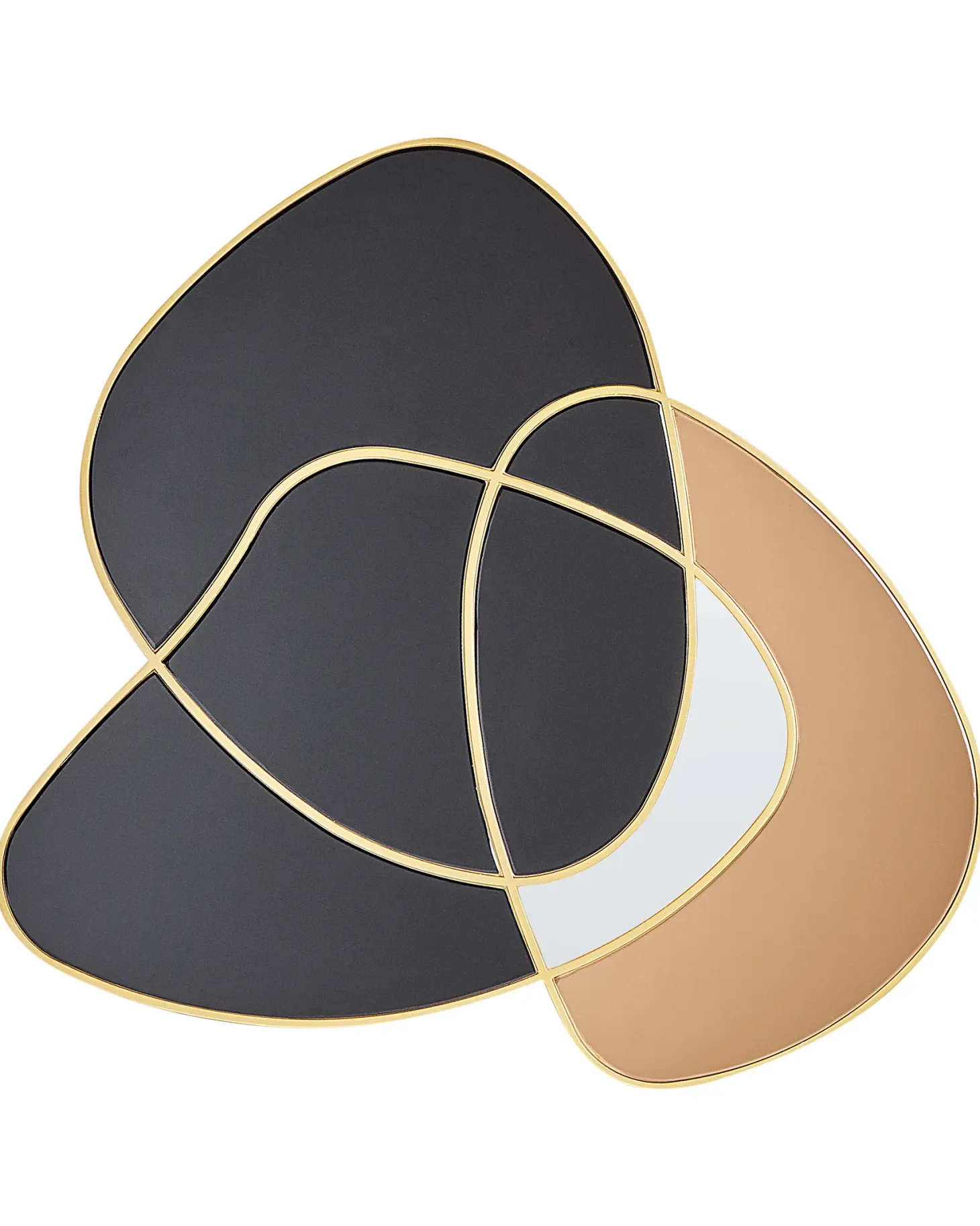 Lustro ścienne TAILLY 99 cm 89 cm Czarny