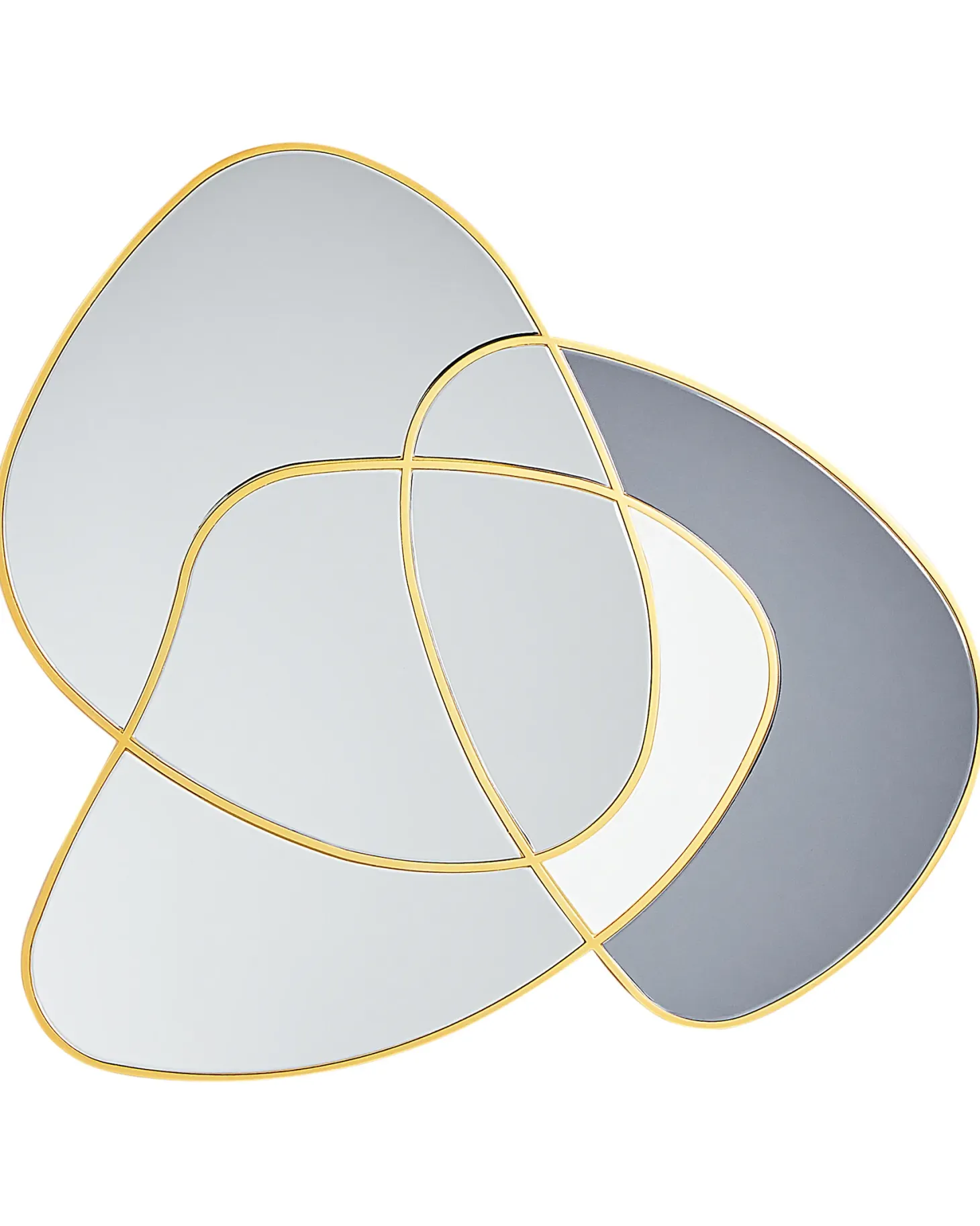 Lustro ścienne TAILLY 99 cm 89 cm Złoty