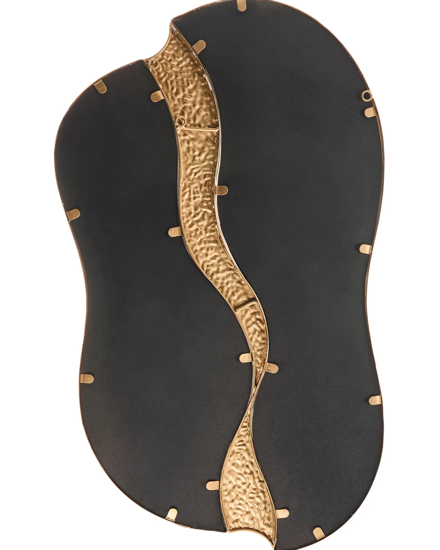 Lustro ścienne TAWLEY 45 cm 76 cm Metal Złoty