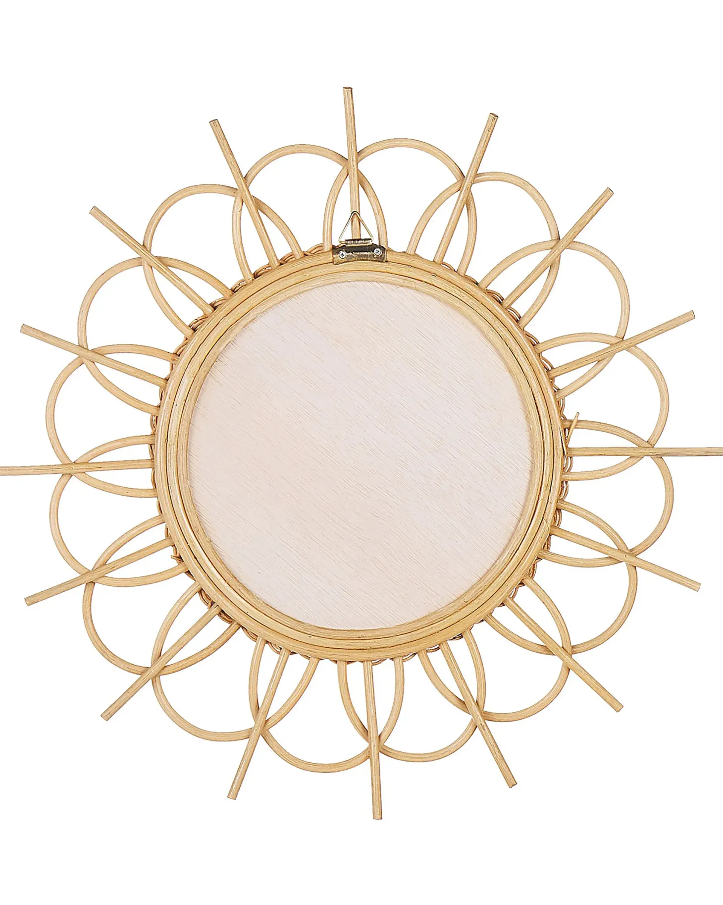 Lustro ścienne TELAKIA 60 cm 60 cm Rattan Naturalny