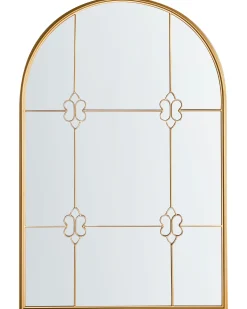 Lustro ścienne THULAY 65 cm 99 cm Złoty