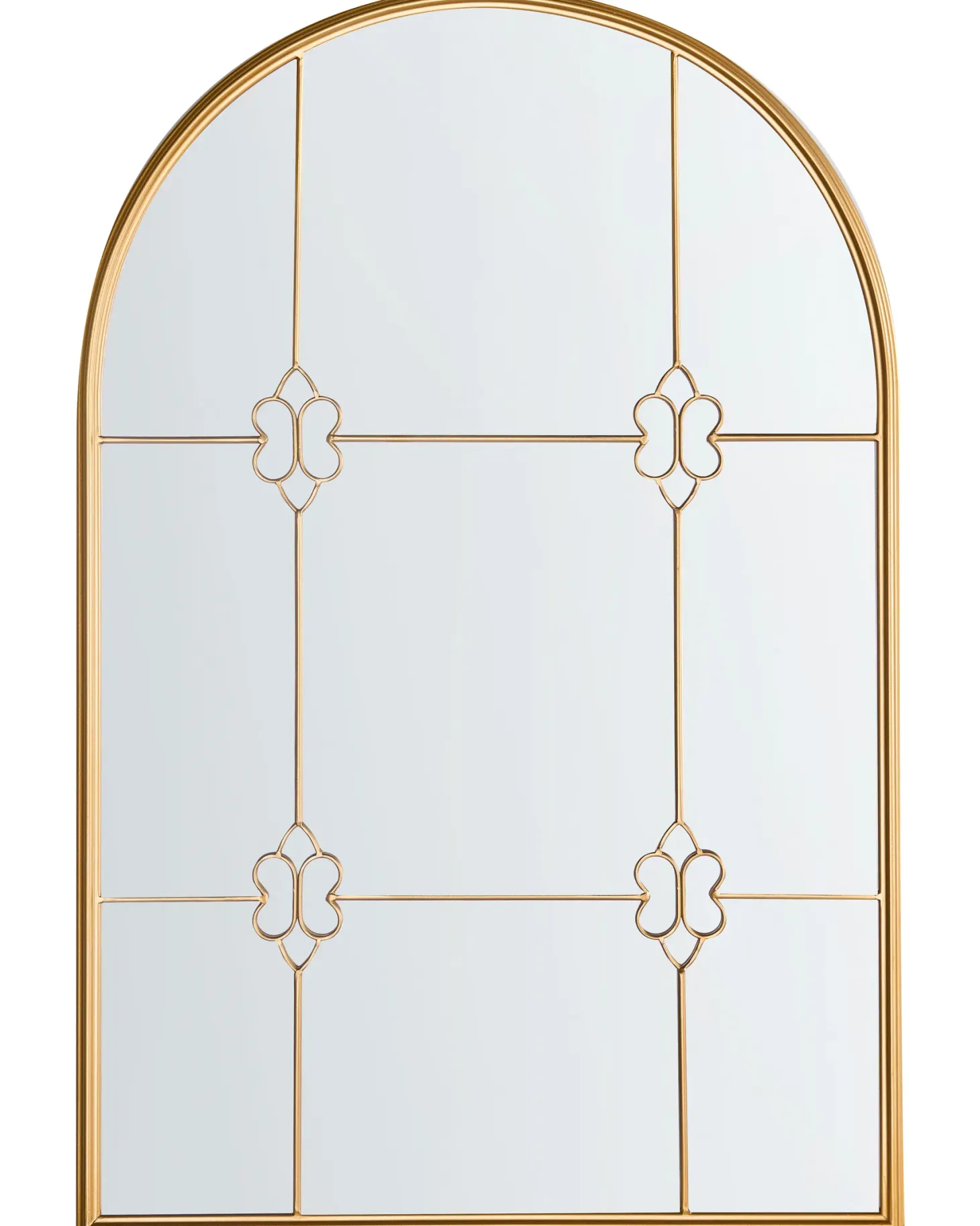 Lustro ścienne THULAY 65 cm 99 cm Złoty