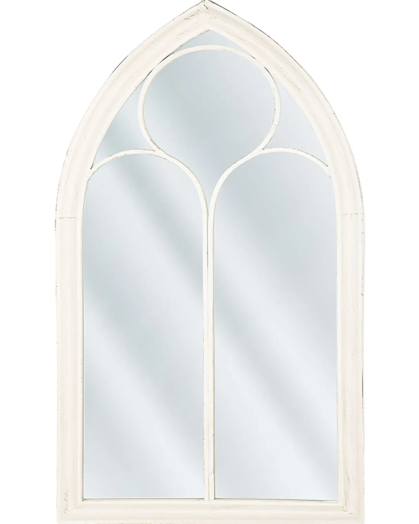 Lustro ścienne TRELLY 62 cm 113 cm Metal Biały