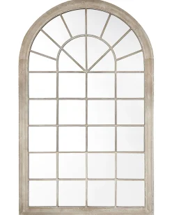 Lustro ścienne TREVOL 77 cm 130 cm Metal Beżowy