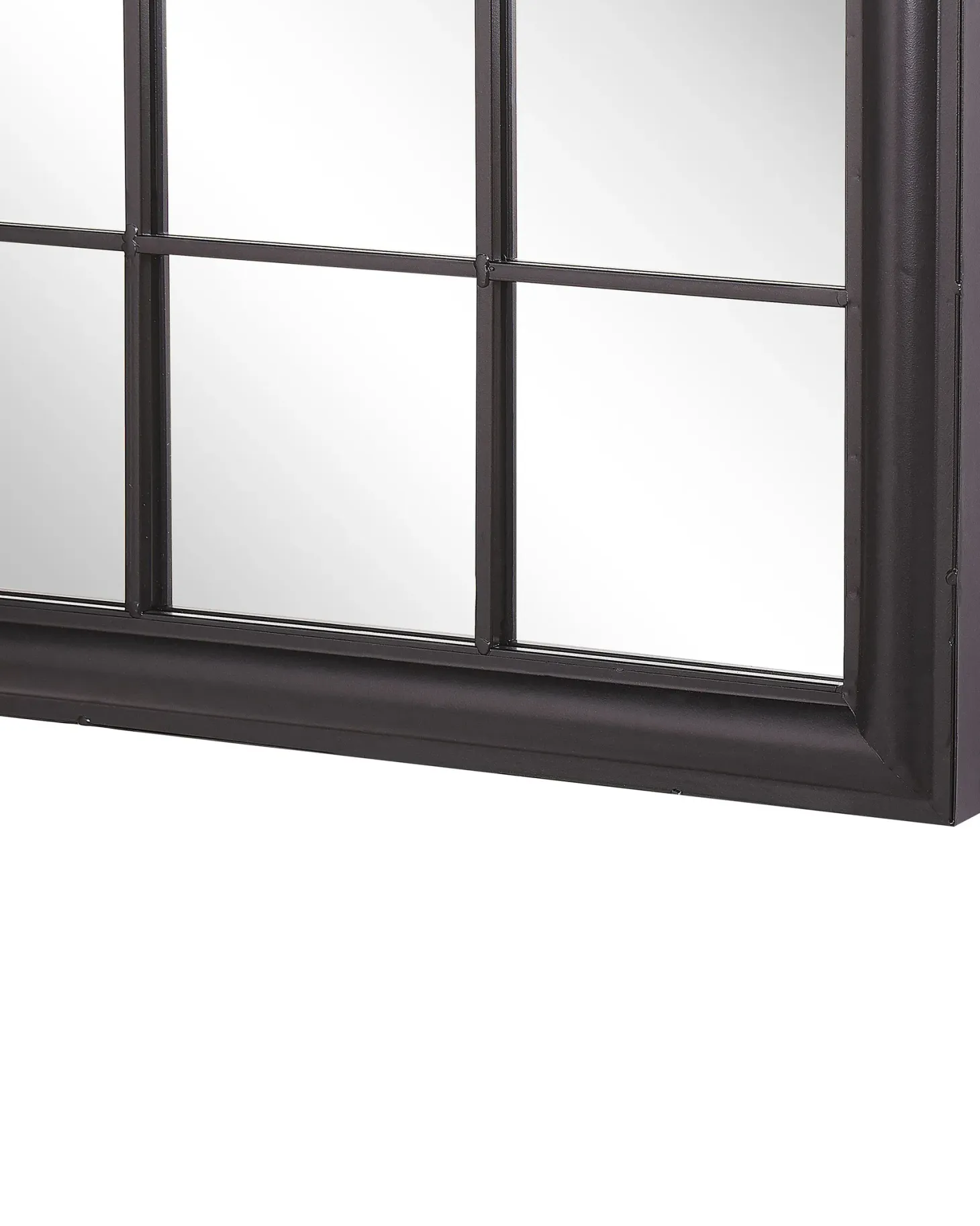 Lustro ścienne TREVOL 77 cm 130 cm Metal Czarny