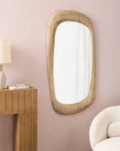 Lustro ścienne TRIZAY 57 cm 120 cm Drewno Brązowy