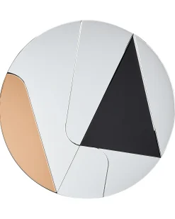 Lustro ścienne TROUVILLE 80 cm 80 cm Czarny/ złoty