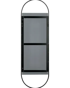 Lustro ścienne VALLERY 40 cm 120 cm Metal Czarny