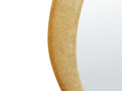 Lustro ścienne VENAS 61 cm 91 cm Welur Musztardowy