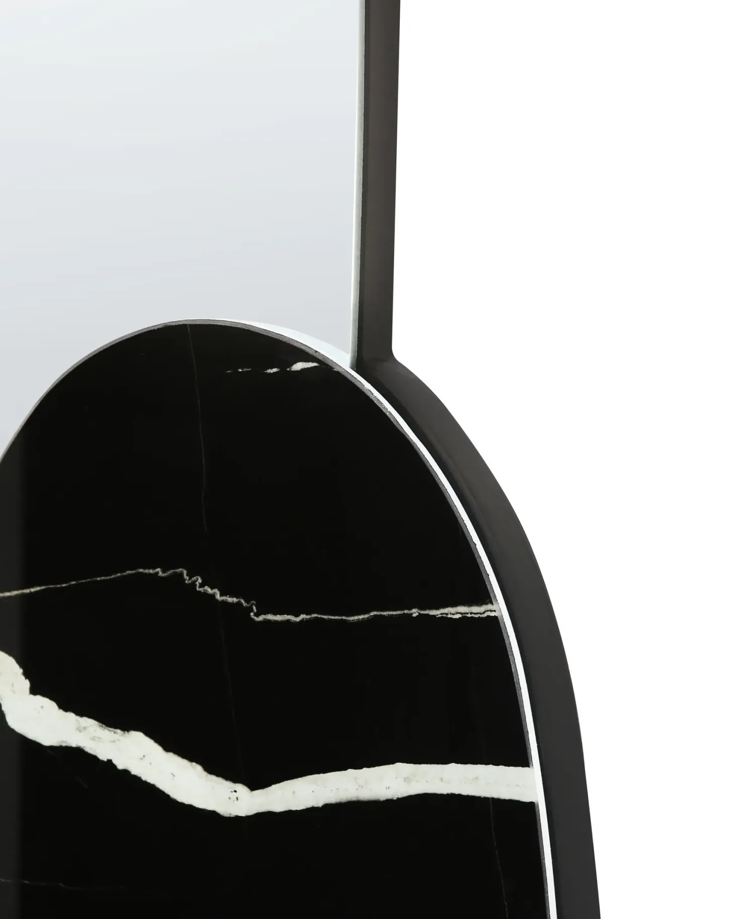 Lustro ścienne VIERZON 58 cm 120 cm Czarny