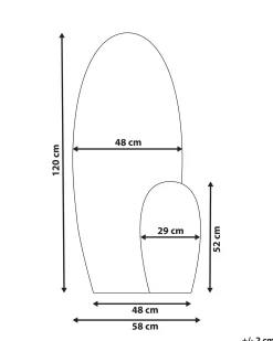 Lustro ścienne VIERZON 58 cm 120 cm Czarny