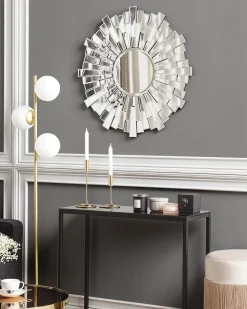 Lustro ścienne VIRE 70 cm 70 cm Srebrny