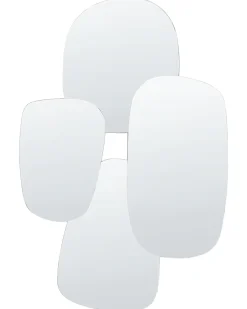 Lustro ścienne VOUZON 80 cm 120 cm Srebrny