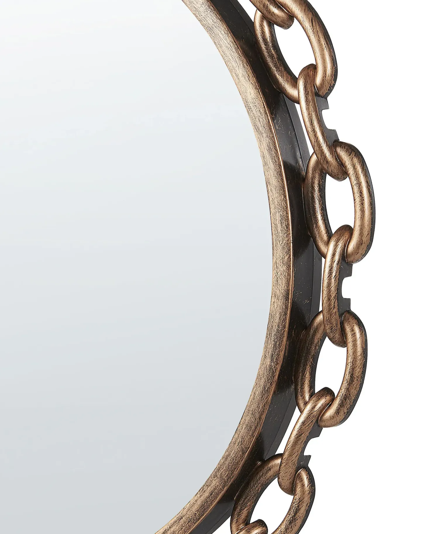 Lustro ścienne YEBRA 46 cm 46 cm Złoty