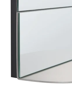 Lustro ścienne z półką BRANNAY 40 cm 60 cm Srebrny