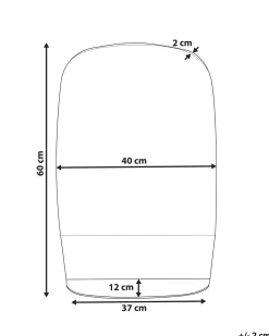Lustro ścienne z półką BRANNAY 40 cm 60 cm Srebrny