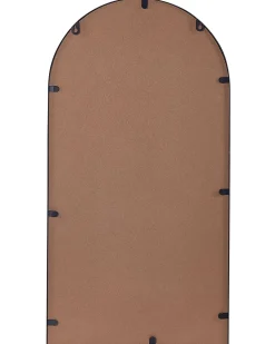 Lustro ścienne z półką DOMME 40 cm 67 cm Metal Czarny