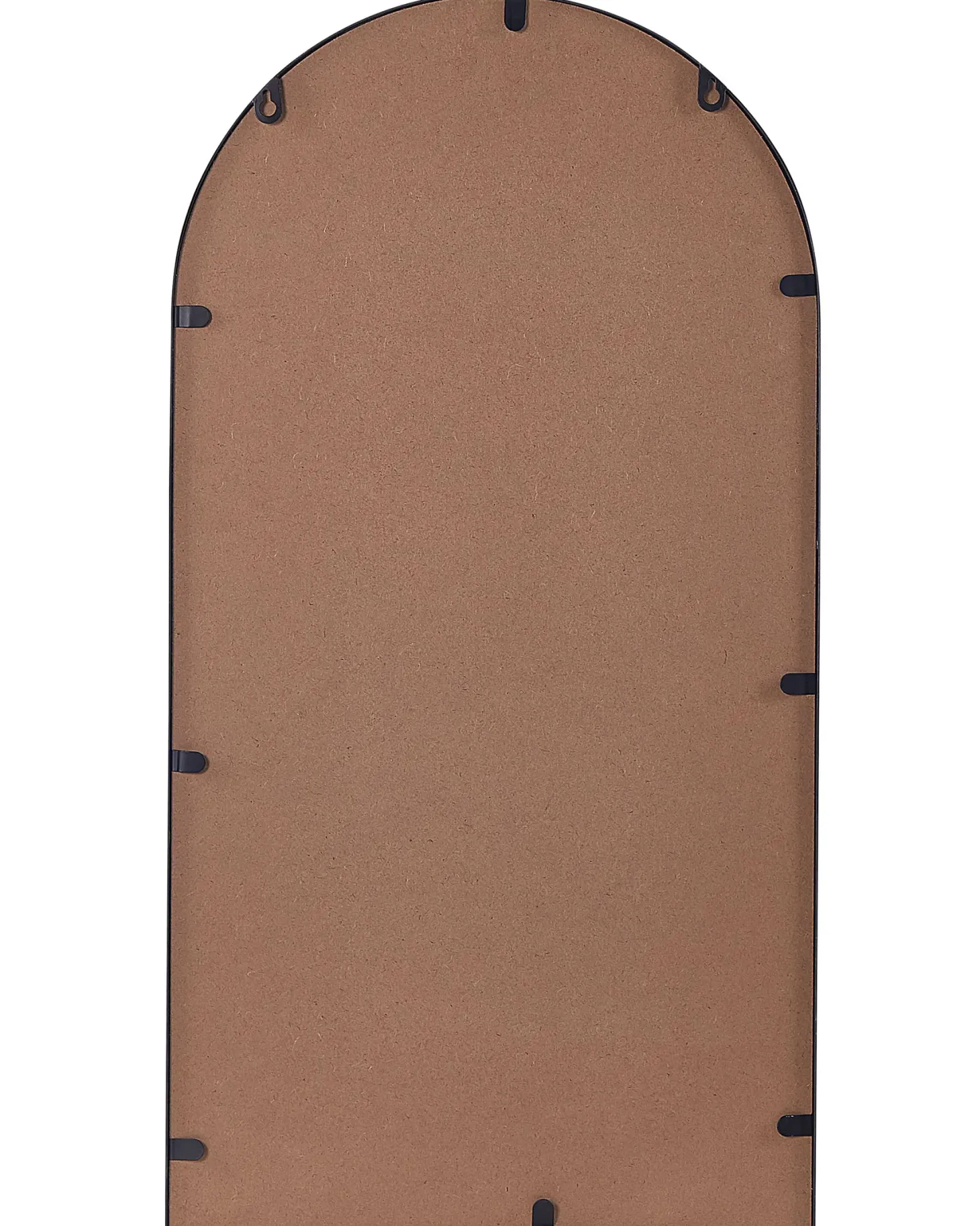 Lustro ścienne z półką DOMME 40 cm 67 cm Metal Czarny