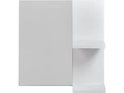 Lustro ścienne z półką PELOTAS 45 cm 45 cm Biały