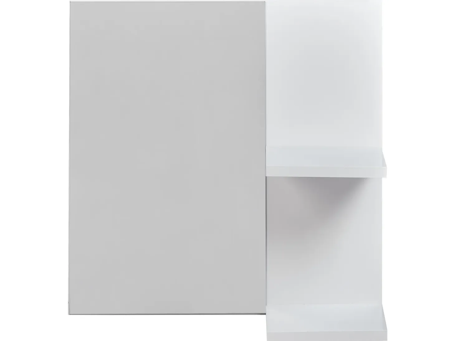 Lustro ścienne z półką PELOTAS 45 cm 45 cm Biały