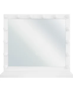 Lustro do makijażu stojące LED BEAUVOIR Biały