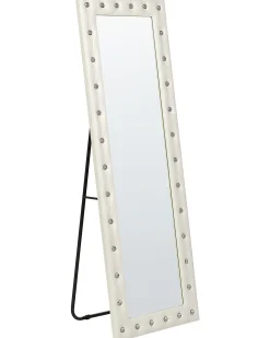 Lustro stojące ANSOUIS 150 cm Ekoskóra Biały