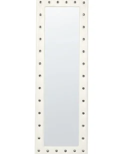 Lustro stojące ANSOUIS 150 cm Ekoskóra Biały