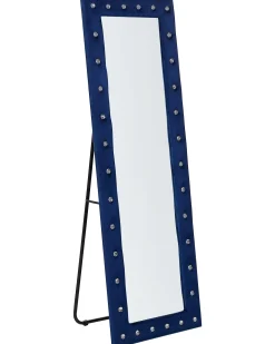 Lustro stojące ANSOUIS 150 cm Welur Granatowy