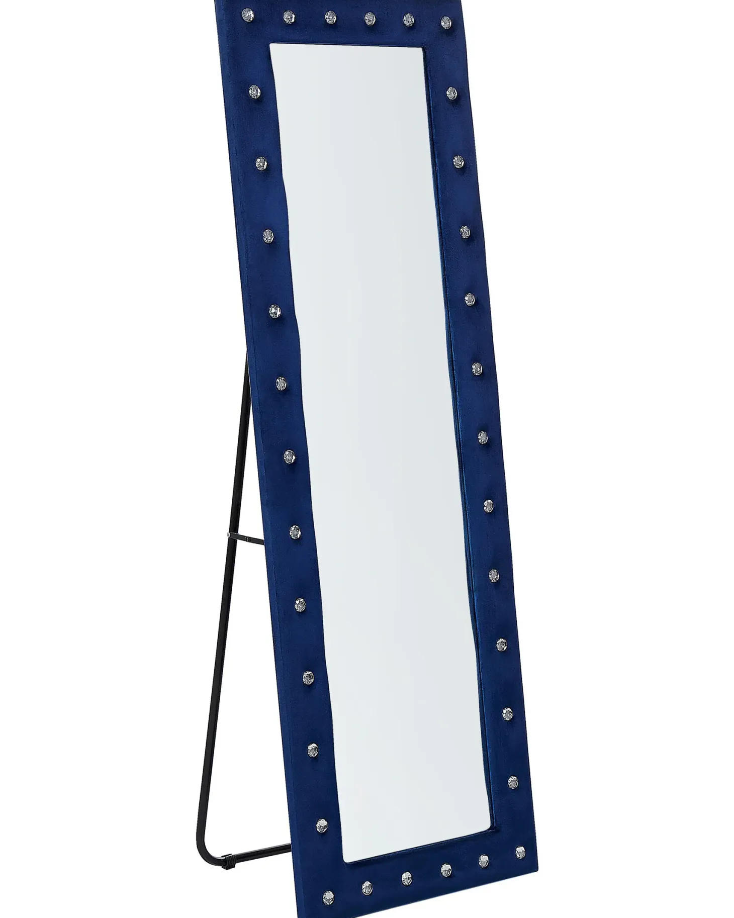 Lustro stojące ANSOUIS 150 cm Welur Granatowy