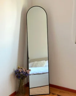 Lustro stojące BAGNOLET 150 cm Metal Czarny