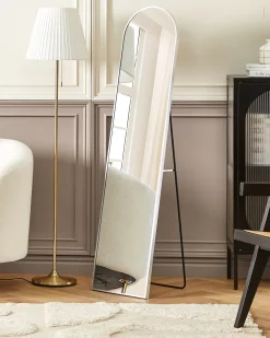 Lustro stojące BAGNOLET 150 cm Metal Srebrny