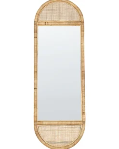 Lustro stojące BARGES 150 cm Rattan Naturalny
