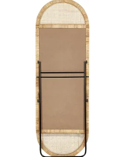 Lustro stojące BARGES 150 cm Rattan Naturalny